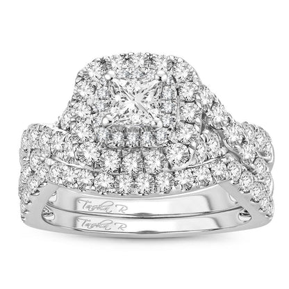 14K 1.51ct Diamond Bridal Ring - Johnny Dang & Co