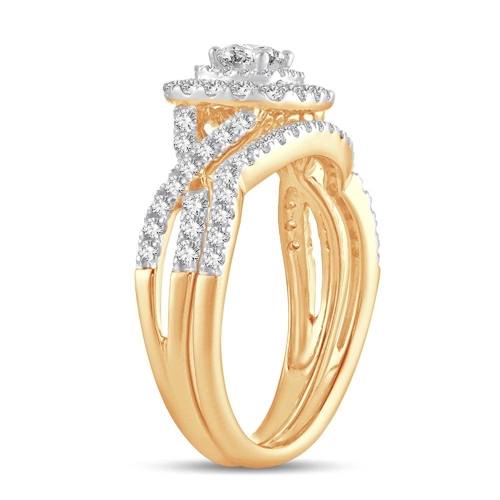 14K 1.00CT Diamond BRIDAL RING - Johnny Dang & Co