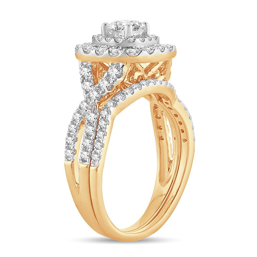 14K 1.50CT Diamond Bridal Ring - Johnny Dang & Co
