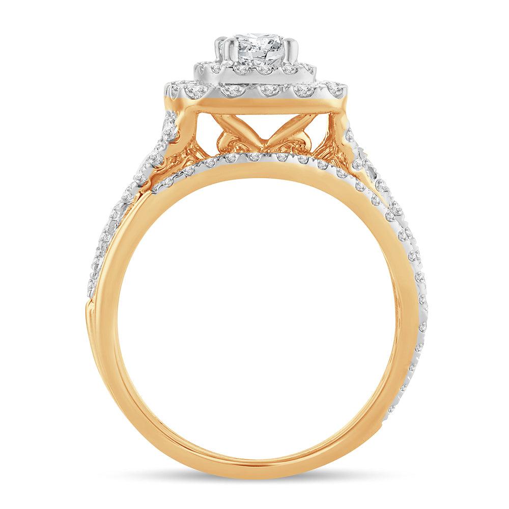 14K 1.50CT Diamond Bridal Ring - Johnny Dang & Co