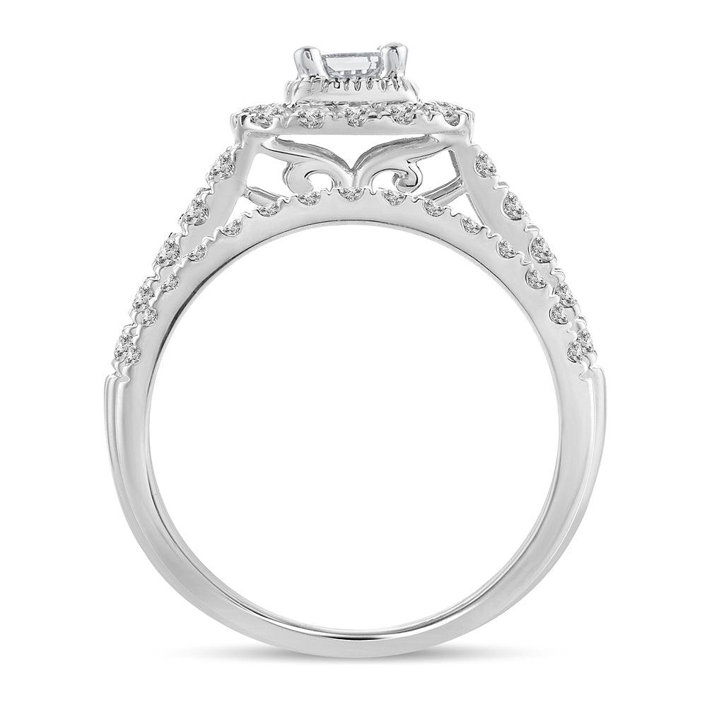 14K 1.00CT Diamond BRIDAL RING - Johnny Dang & Co