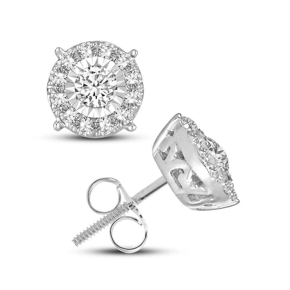 14K 0.75CT DIAMOND EARRING - Johnny Dang & Co