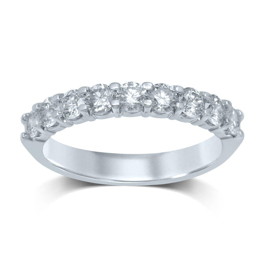 14K 0.90Ct Diamond Band (9 Diamond Stones) - Johnny Dang & Co