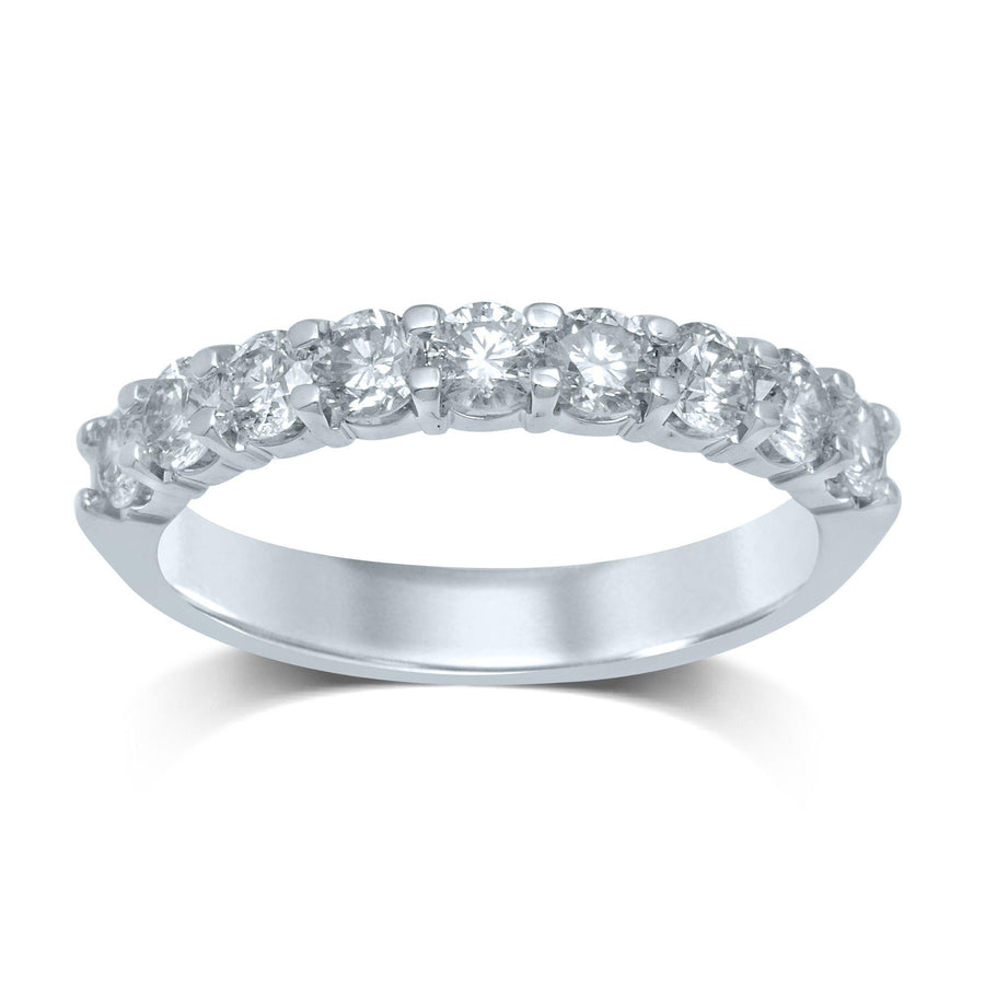 14K 0.90Ct Diamond Band (9 Diamond Stones) - Johnny Dang & Co