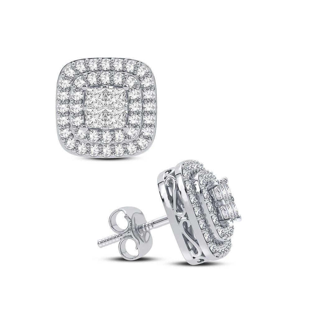 14K 1.00CT Diamond Earring - Johnny Dang & Co
