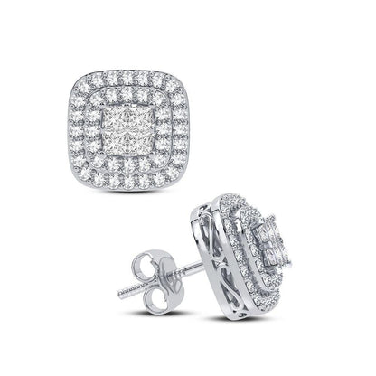14K 1.00CT Diamond Earring - Johnny Dang & Co