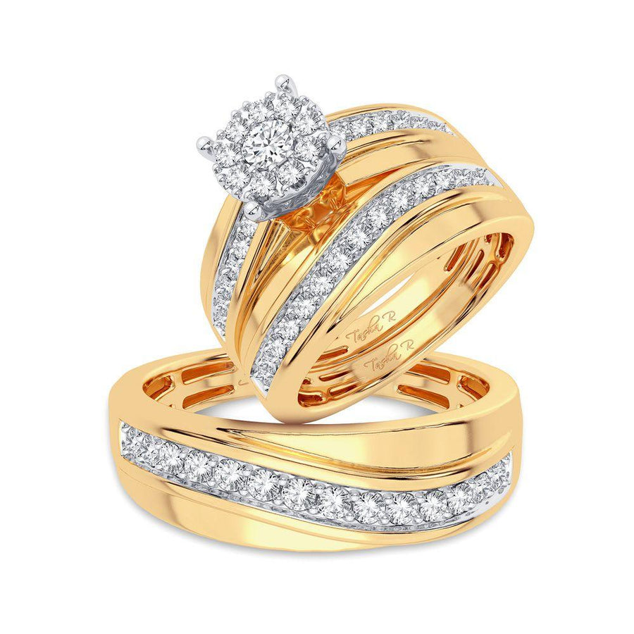 14K 1.04CT Diamond Trio Set - Johnny Dang & Co