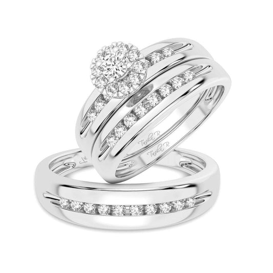 14K 0.30CT Diamond Trio Set - Johnny Dang & Co