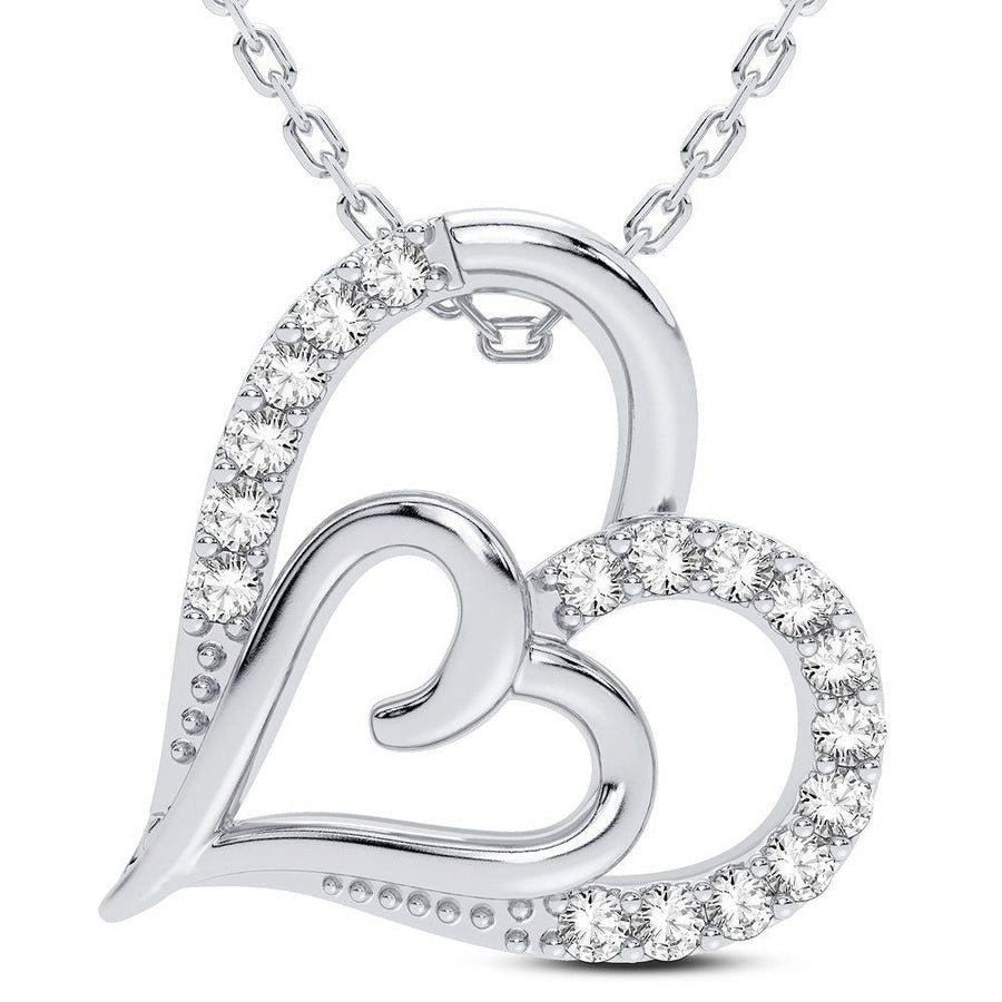 14K 0.11CT Diamond Pendant - Johnny Dang & Co