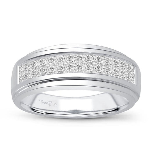 14K 0.96CT DIAMOND MENS BAND - Johnny Dang & Co