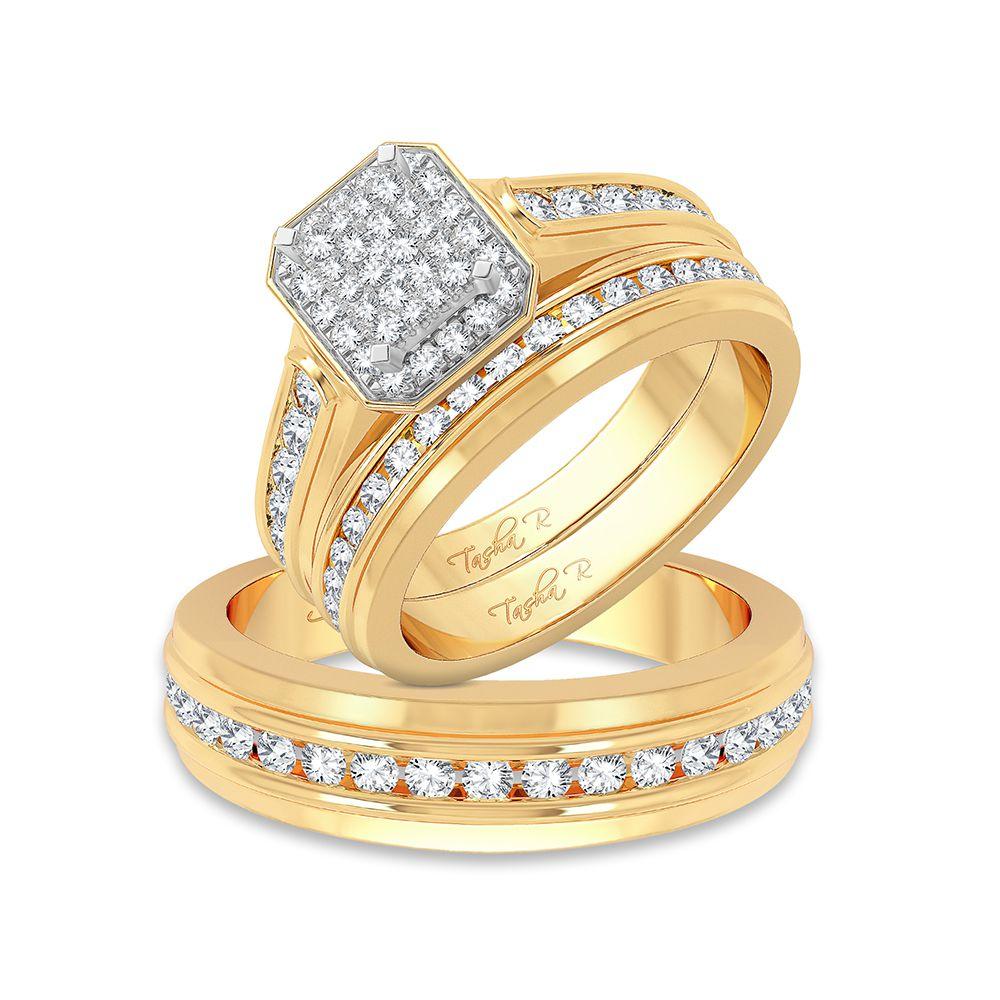 14K 1.42ct Diamond Trio Set - Johnny Dang & Co