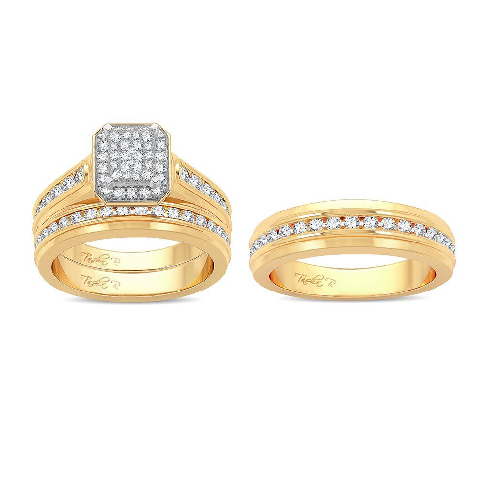14K 1.42ct Diamond Trio Set - Johnny Dang & Co