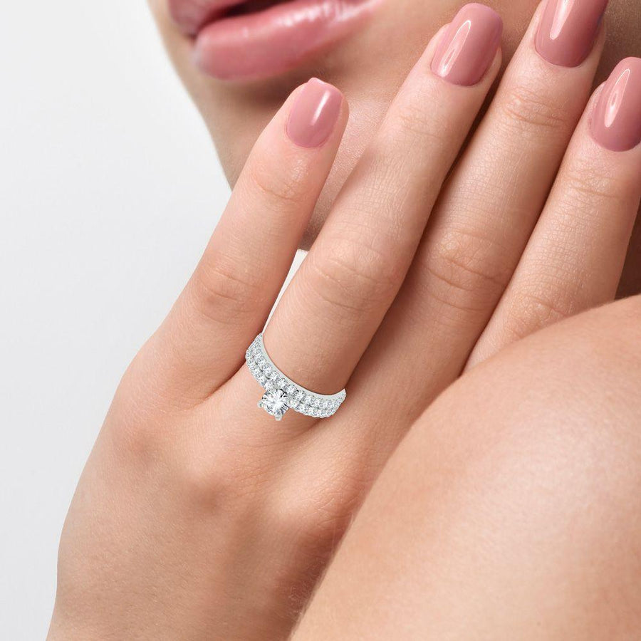 14K 1.00ct Diamond Mounting Ring - Johnny Dang & Co