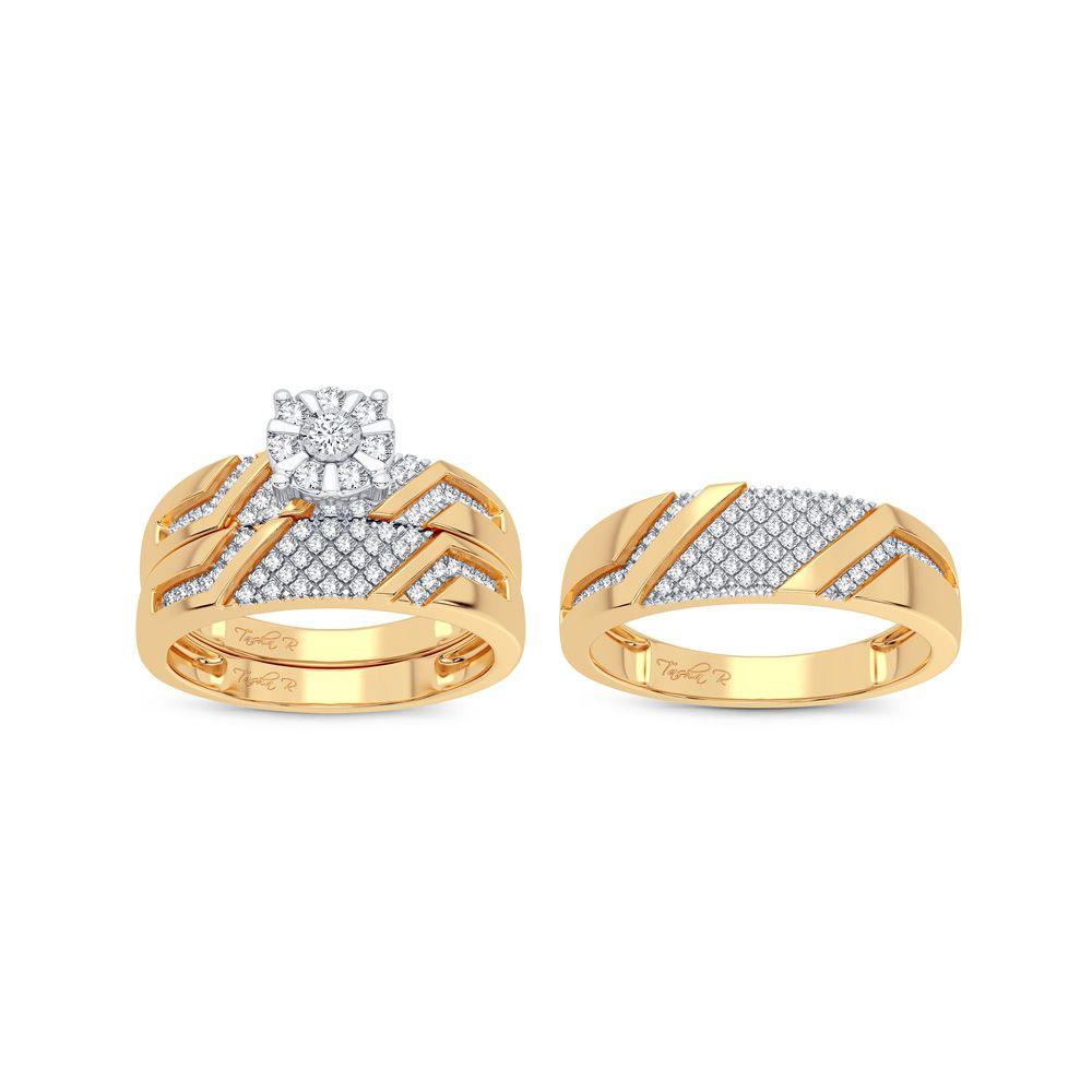 14K 0.50CT Diamond Trio Set - Johnny Dang & Co