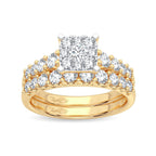 14K 1.00CT Diamond Bridal Ring - Johnny Dang & Co