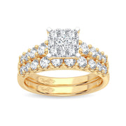 14K 1.00CT Diamond Bridal Ring - Johnny Dang & Co