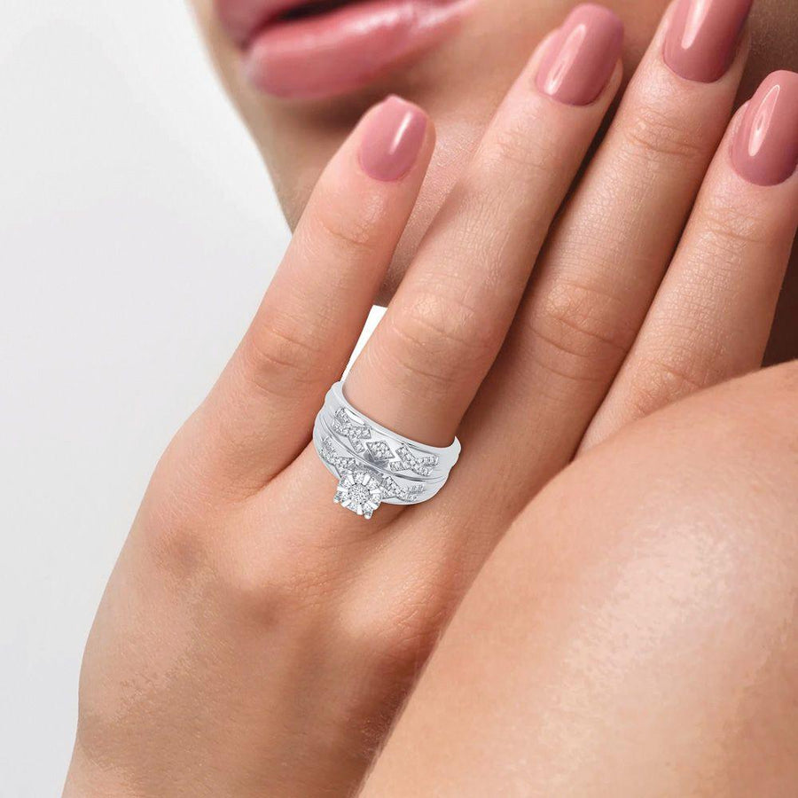 14K 0.33CT Diamond Trio Set - Johnny Dang & Co