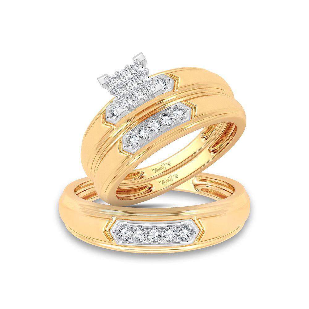 14K 0.33ct Diamond Trio Set - Johnny Dang & Co