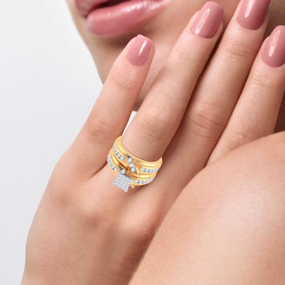 14K 2.00ct Diamond Trio Set - Johnny Dang & Co
