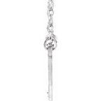 JDSP653426 - INFINITY-INSPIRED SCRIPT NAMEPLATE NECKLACE - Johnny Dang & Co