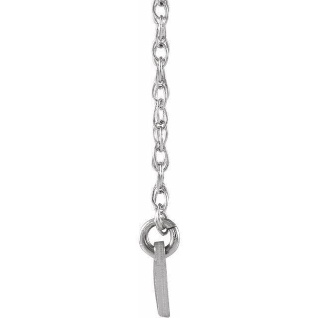 JDSP653444 - ACCENTED COUPLES BLOCK NAMEPLATE NECKLACE - Johnny Dang & Co