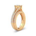 14K 0.83CT Diamond Bridal Ring - Johnny Dang & Co