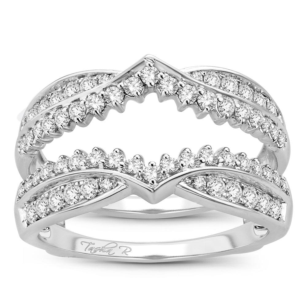 14K 0.75CT Diamond RING GUARD - Johnny Dang & Co