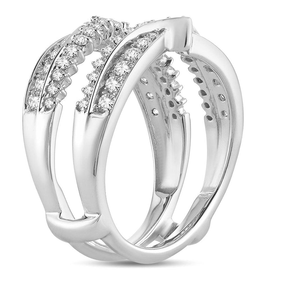 14K 0.75CT Diamond RING GUARD - Johnny Dang & Co