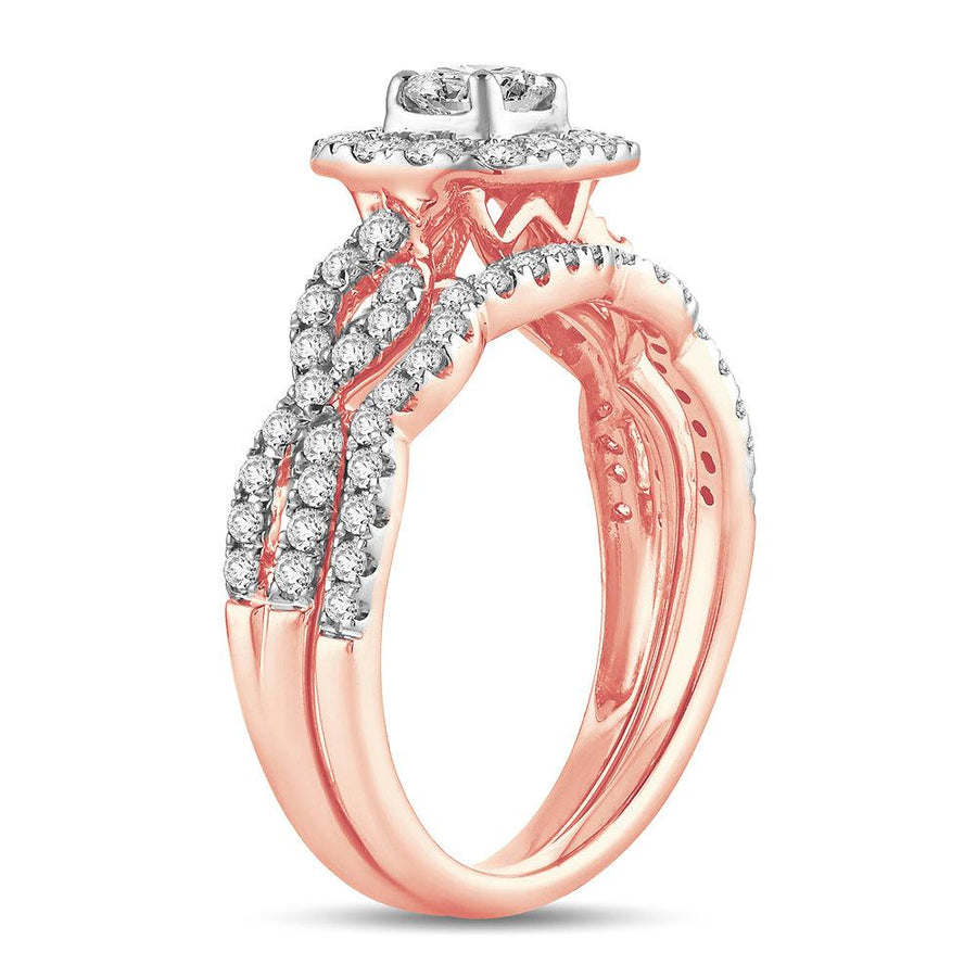14K 1.00CT Diamond BRIDAL RING - Johnny Dang & Co