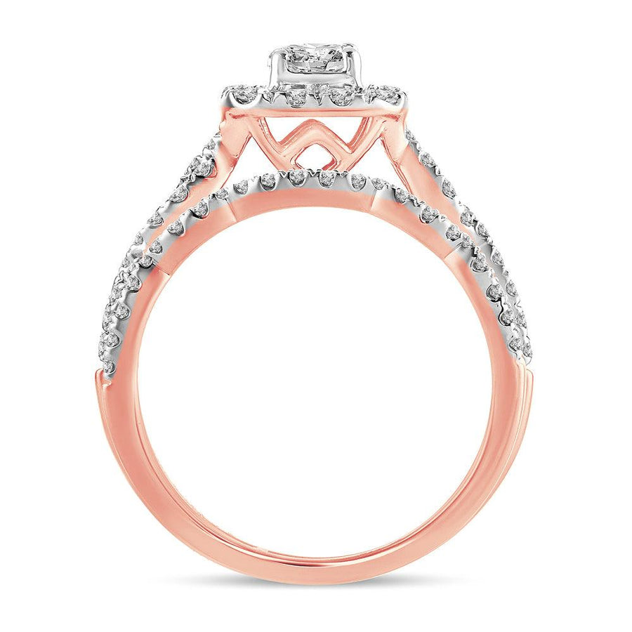 14K 1.00CT Diamond BRIDAL RING - Johnny Dang & Co
