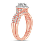 14K 1.00CT DIAMOND BRIDAL RING - Johnny Dang & Co