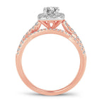 14K 1.00CT DIAMOND BRIDAL RING - Johnny Dang & Co