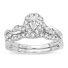 14K 1.00CT Fancy Cut Bridal Ring - Johnny Dang & Co