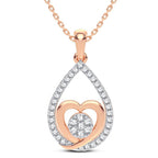 14K 0.25CT DIAMOND PENDANT - Johnny Dang & Co