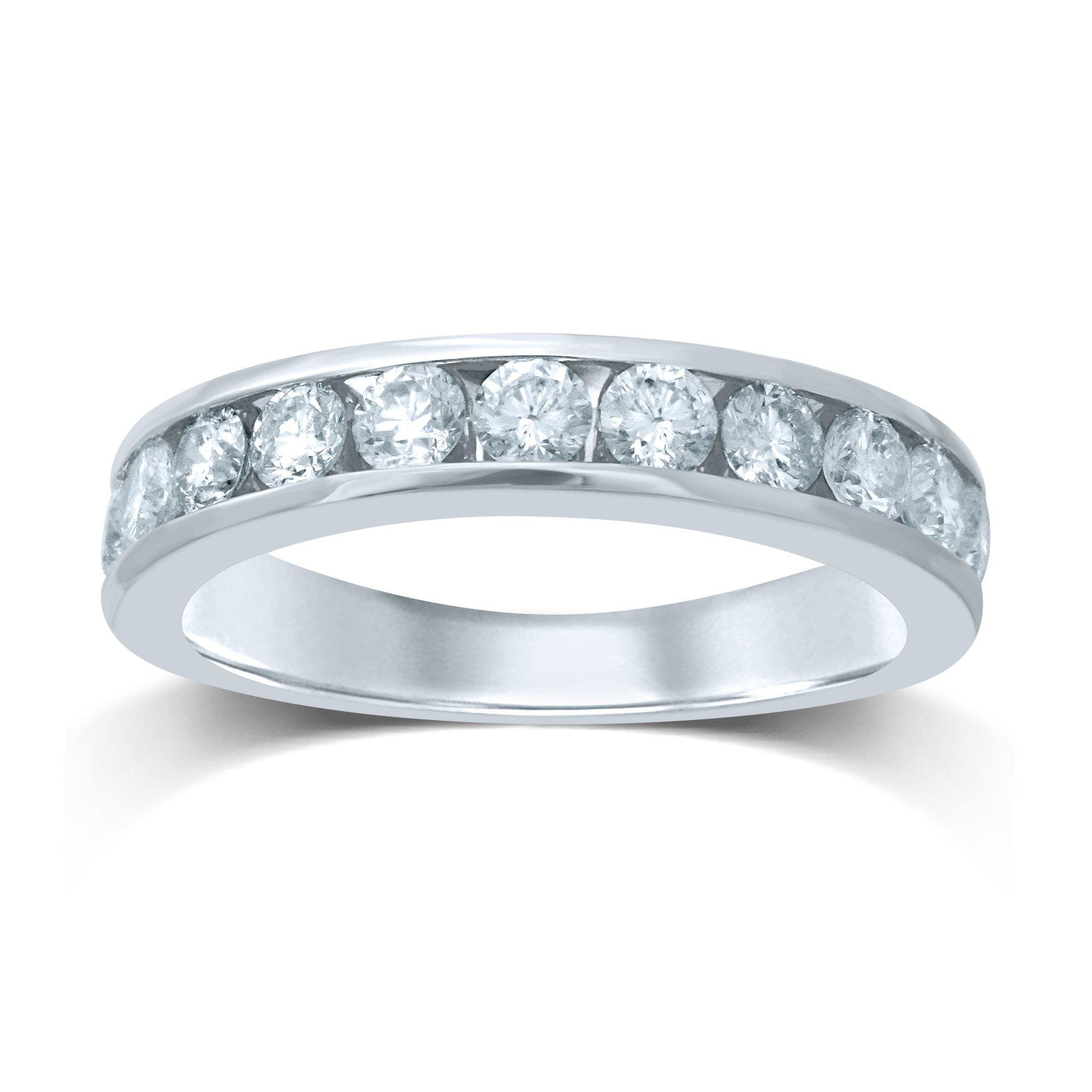 14K 1.00CT Diamond Band (11 Diamond Stones) - Johnny Dang & Co