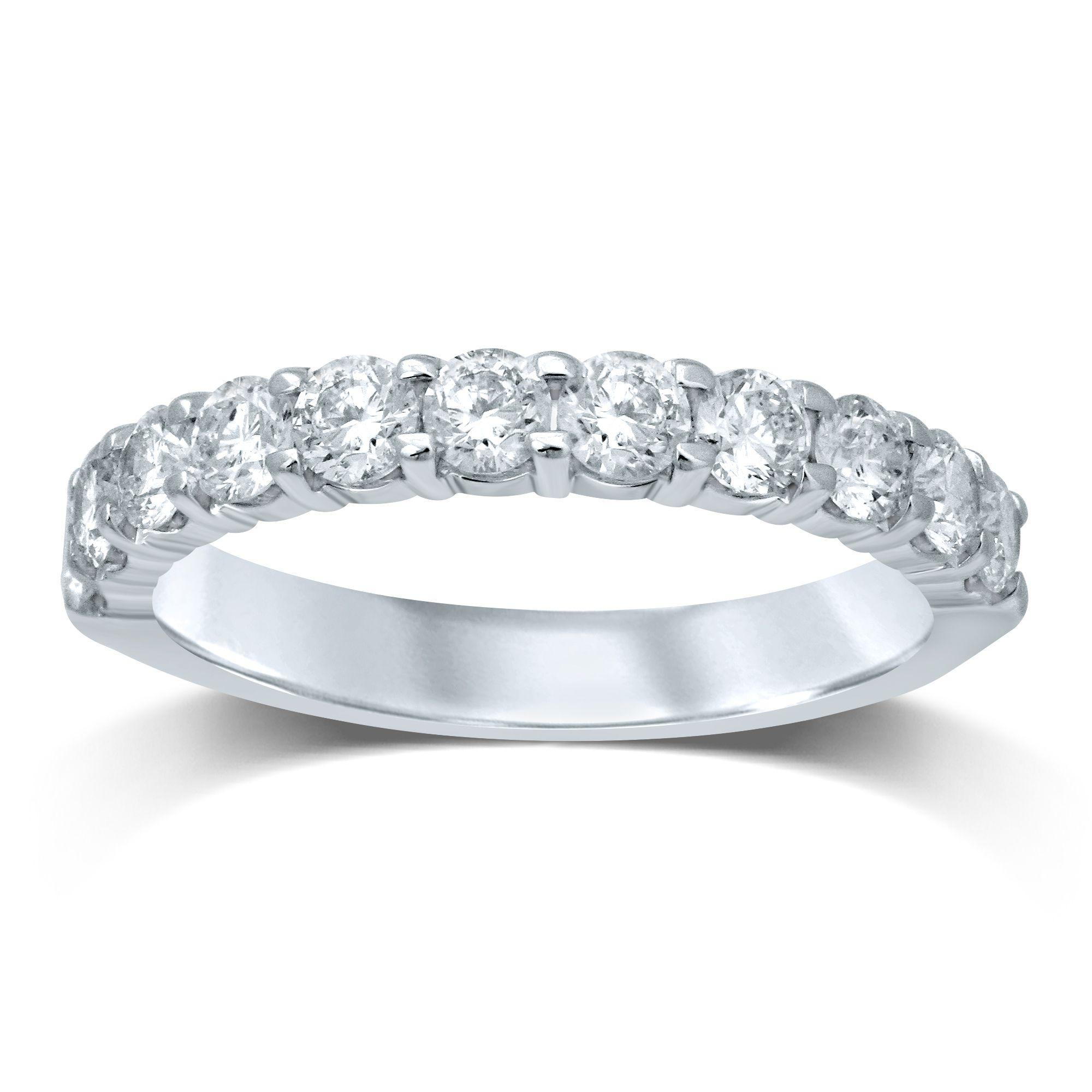 14K 1.00CT Diamond Band (11 Diamond Stones) - Johnny Dang & Co