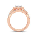 14K 1.00ct Diamond Bridal Ring - Johnny Dang & Co