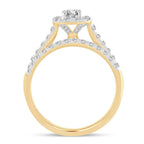 10K 1.00CT DIAMOND BRIDAL RING - Johnny Dang & Co
