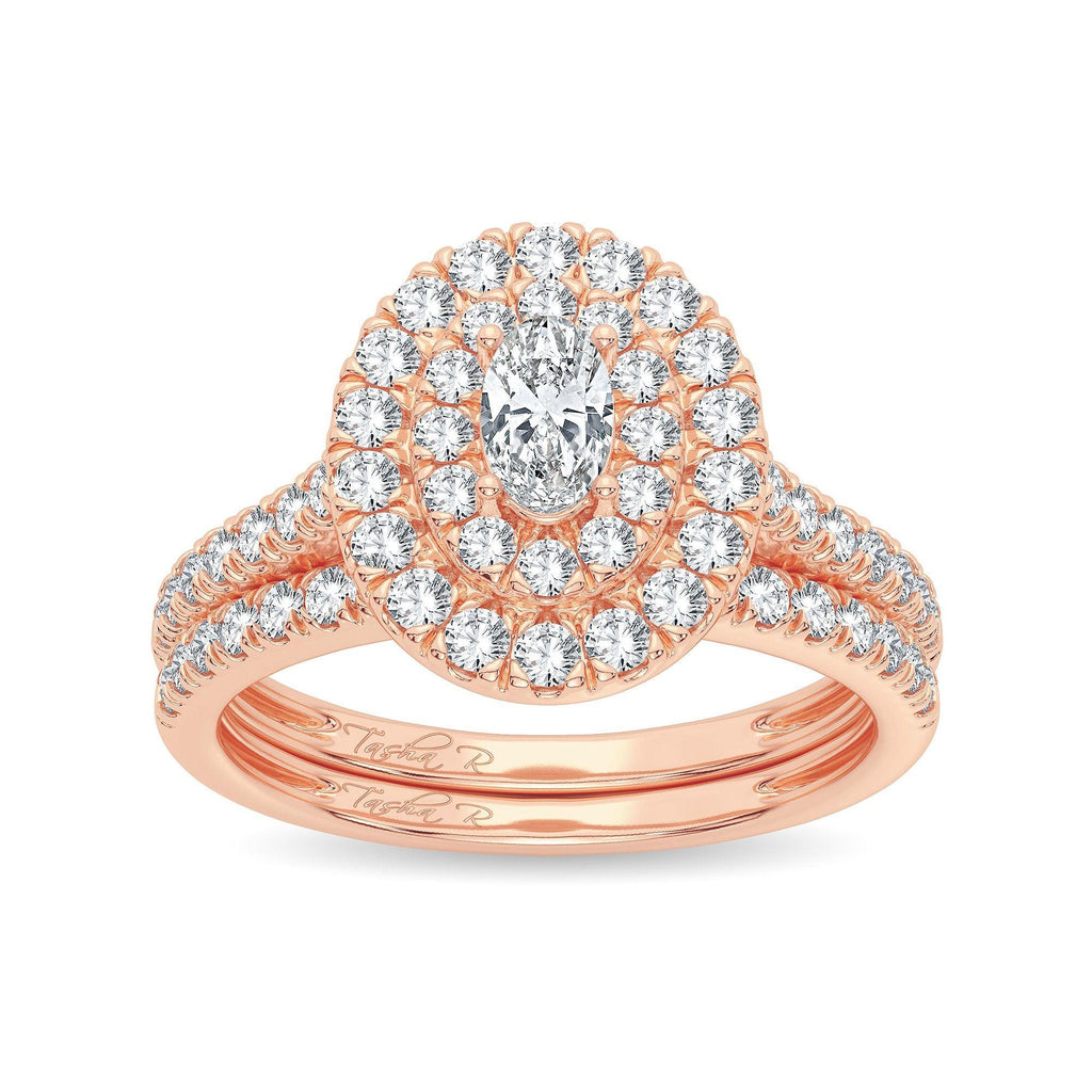 14K 1.00CT Diamond Bridal Ring - Johnny Dang & Co