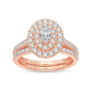 14K 1.00CT Diamond Bridal Ring - Johnny Dang & Co