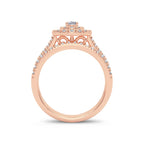 14K 1.00CT Diamond Bridal Ring - Johnny Dang & Co