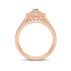 14K 1.00CT Diamond Bridal Ring - Johnny Dang & Co