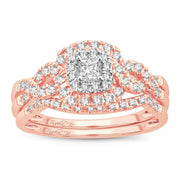 14K 1.00CT DIAMOND BRIDAL RING - Johnny Dang & Co