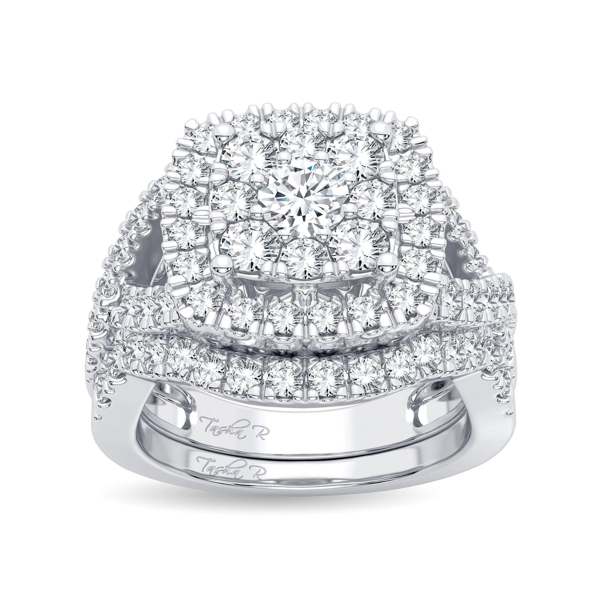 14K 2.00CT Diamond Bridal Ring - Johnny Dang & Co