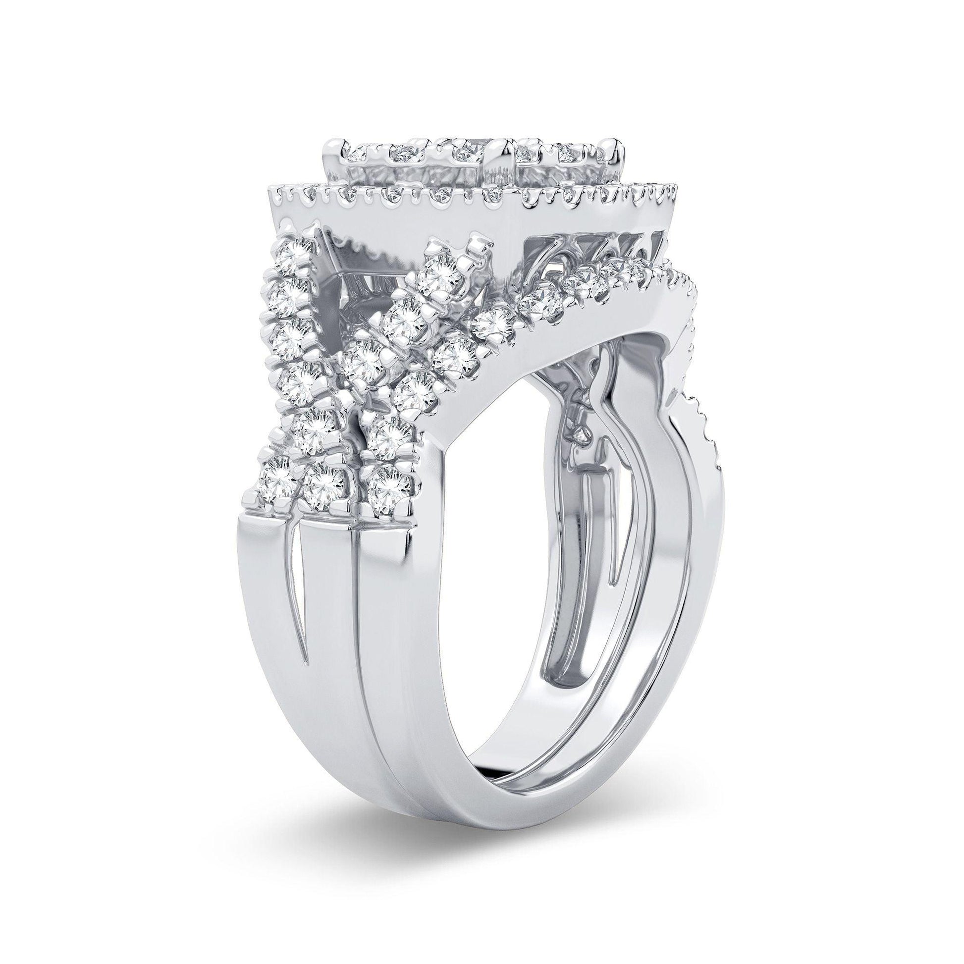14K 2.00CT Diamond Bridal Ring - Johnny Dang & Co