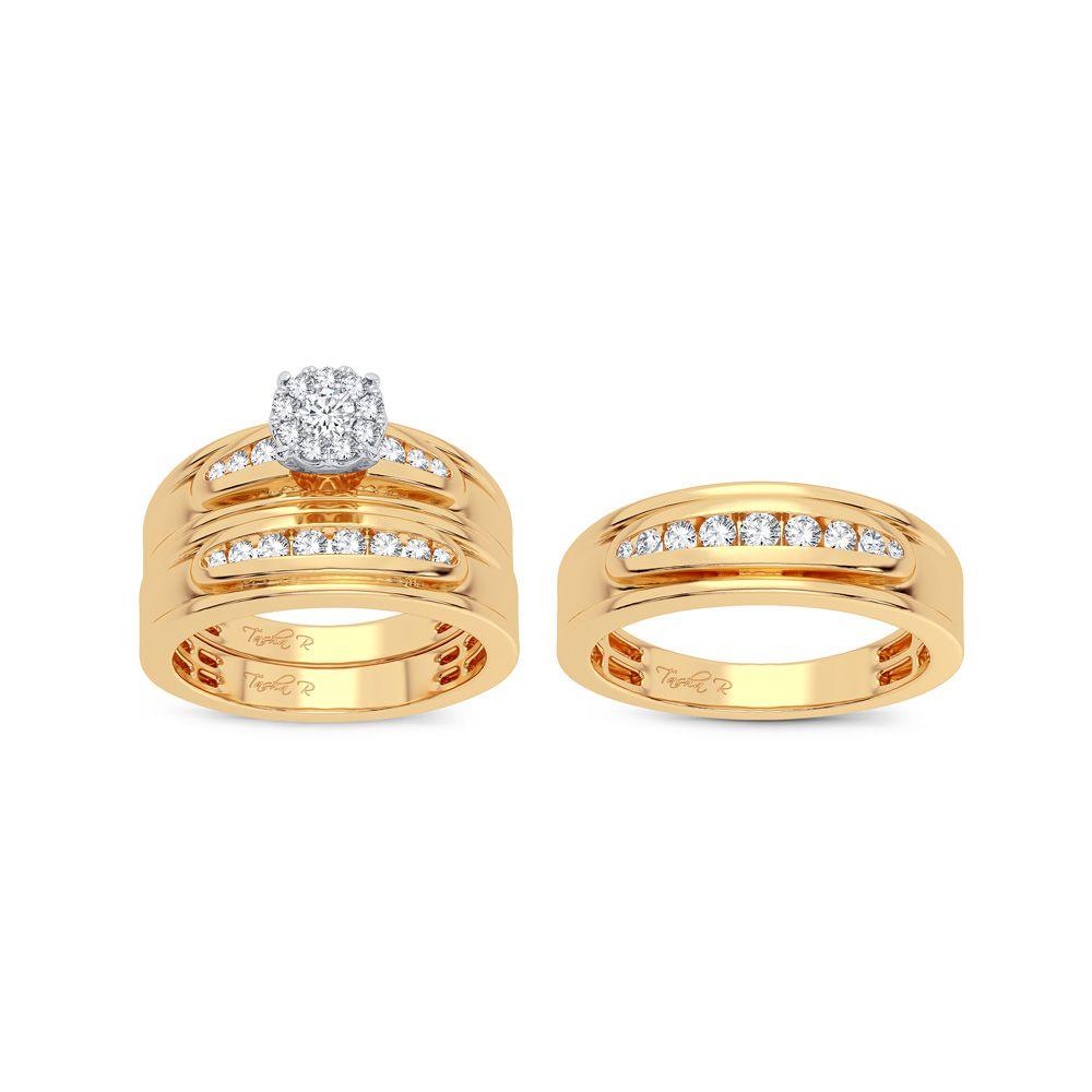 14K 0.75CT Diamond Trio Set - Johnny Dang & Co