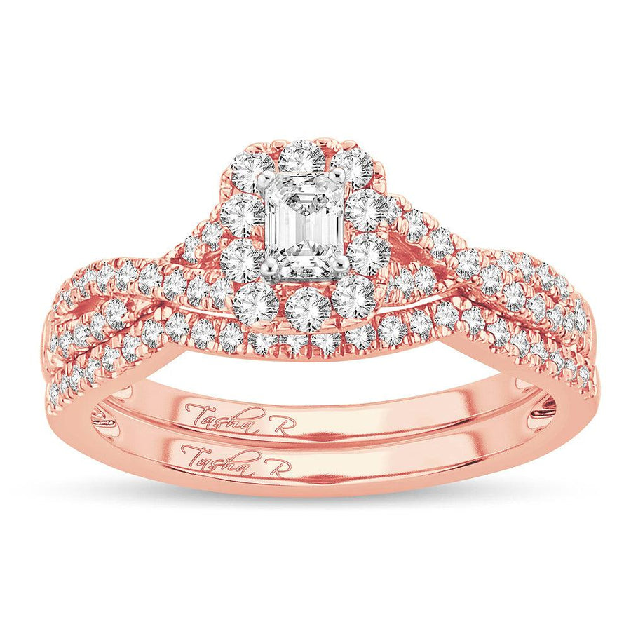 14K 0.77CT Diamond BRIDAL RING - Johnny Dang & Co