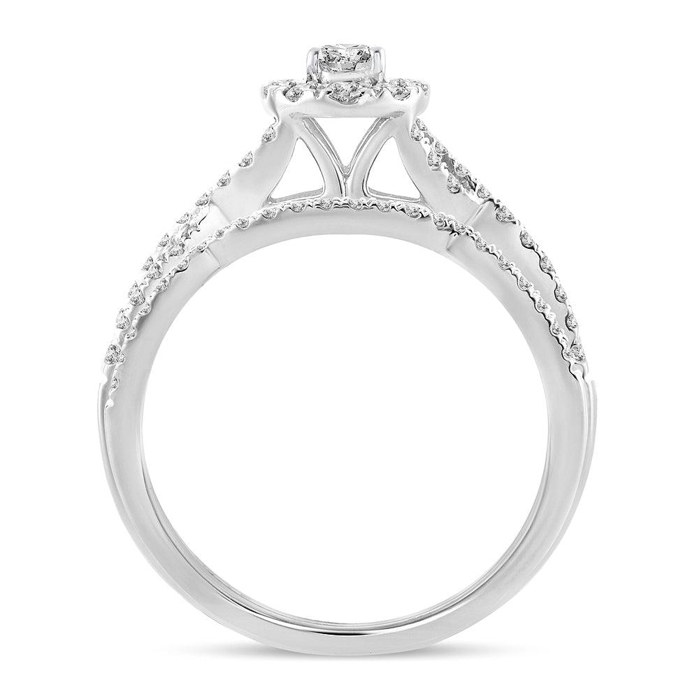 14K 0.75CT Diamond BRIDAL RING - Johnny Dang & Co