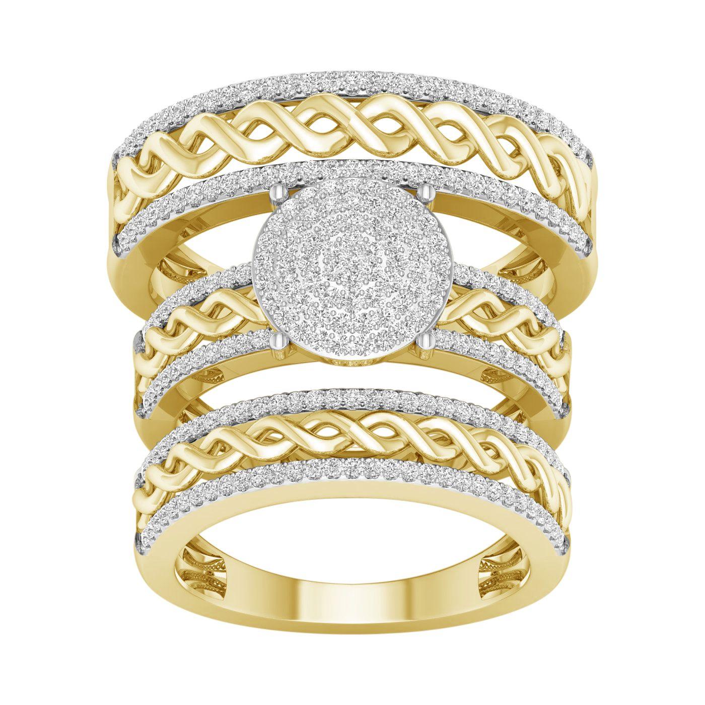 10K 0.60CT DIAM TRIO SET - Johnny Dang & Co