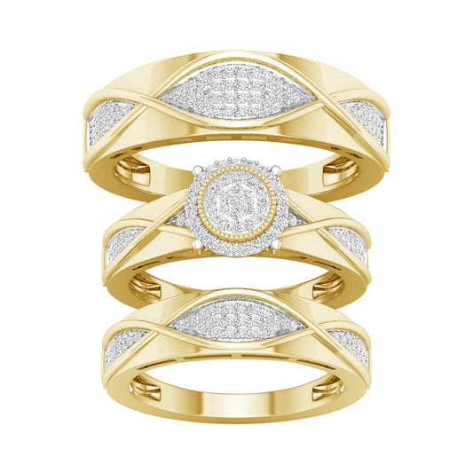 10K 0.50CT DIAM TRIO SET - Johnny Dang & Co